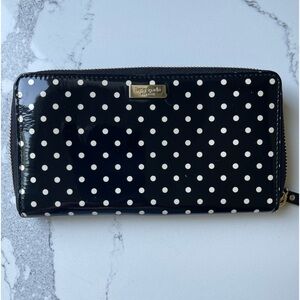 NEW Kate Spade ♠️ New York Spencer Cabana Polka Dot Wallet